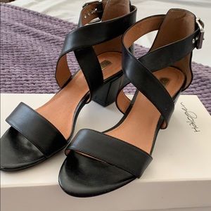 Halogen black heeled sandals
